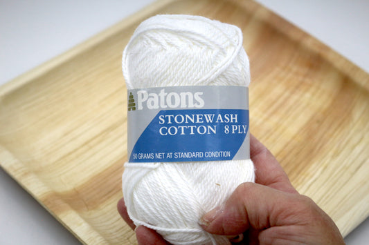 Patons White Cotton Yarn