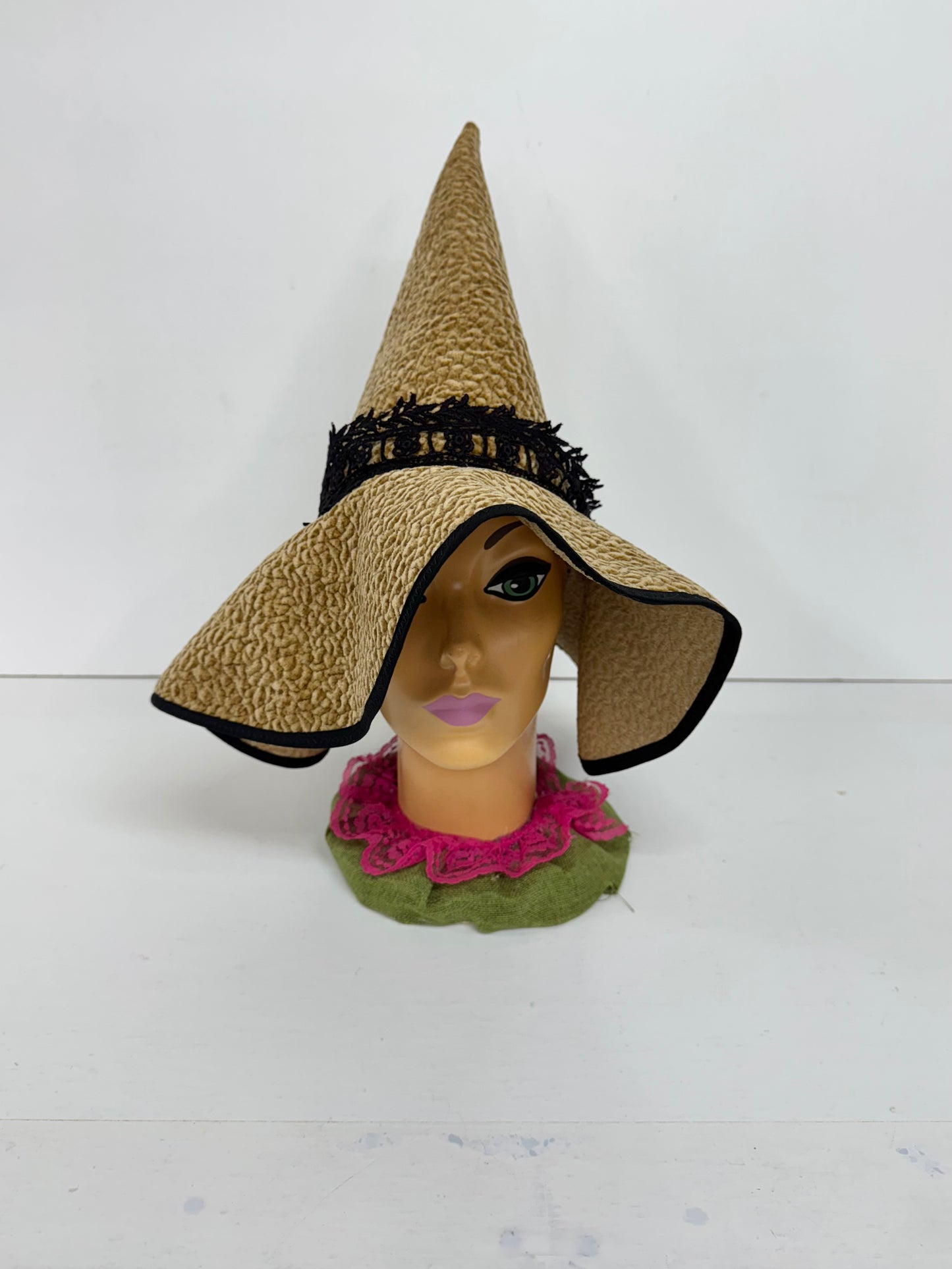 ✨ Handmade Floppy-Brim Witch Hat