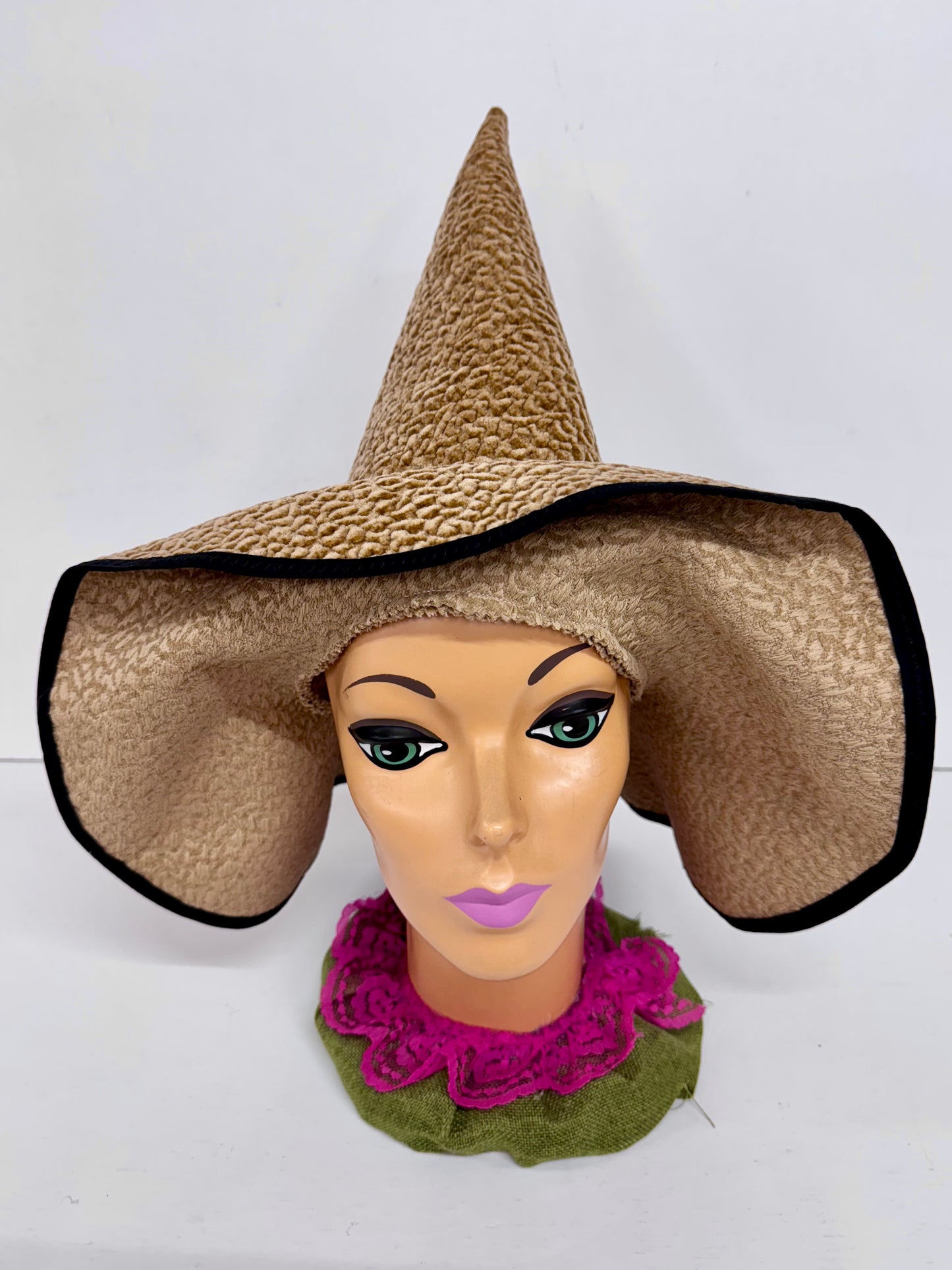 ✨ Handmade Floppy-Brim Witch Hat