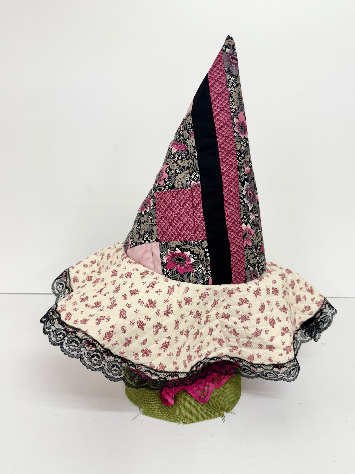 ✨ Handmade Floppy-Brim Witch Hat