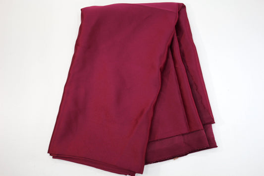 Maroon Satin Dress Weight Fabric 60" x 1.75 yds