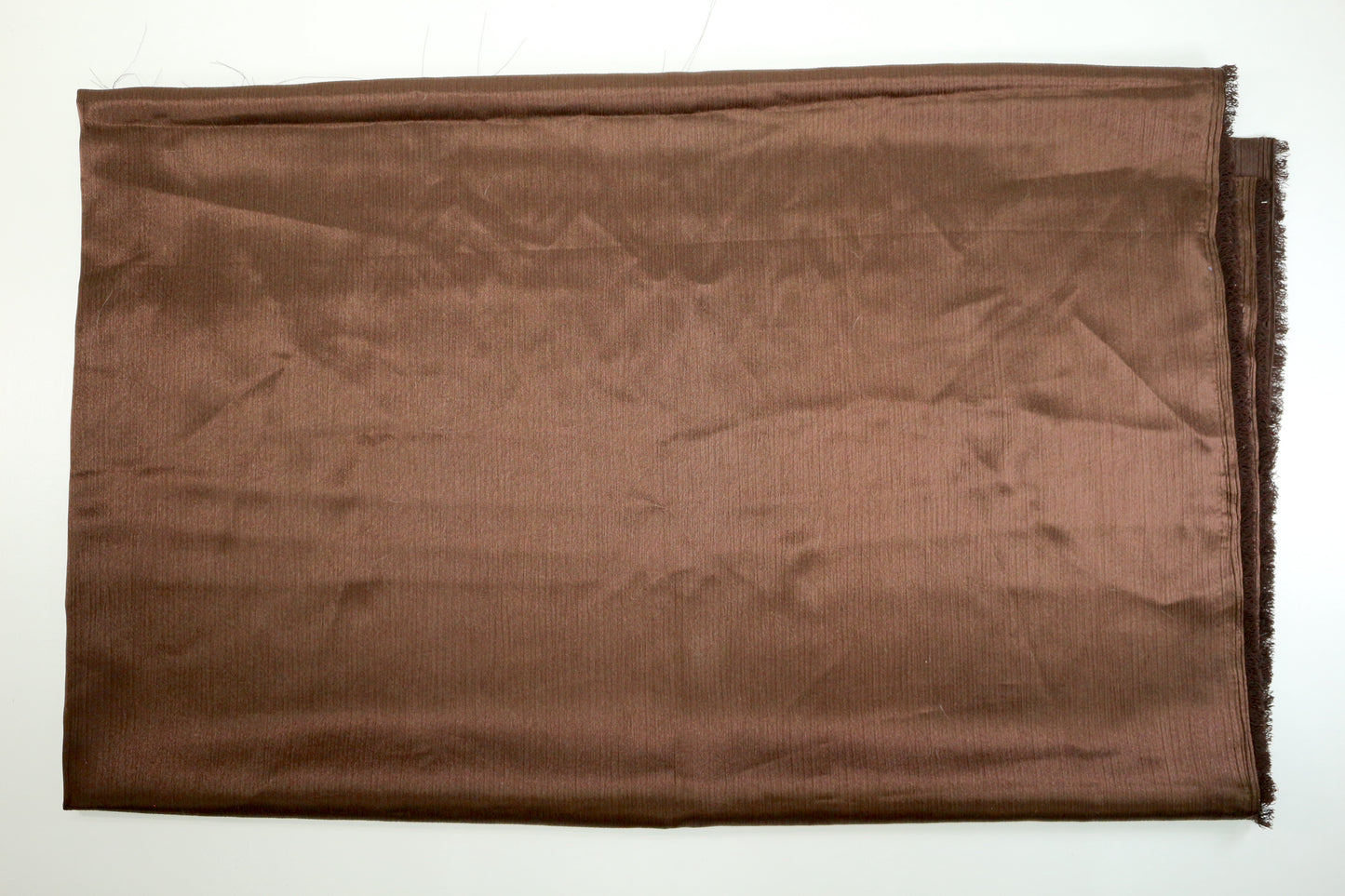 Hot Chocolate Rayon Blend Fabric, Crinkle Texture 60" x 2 yds