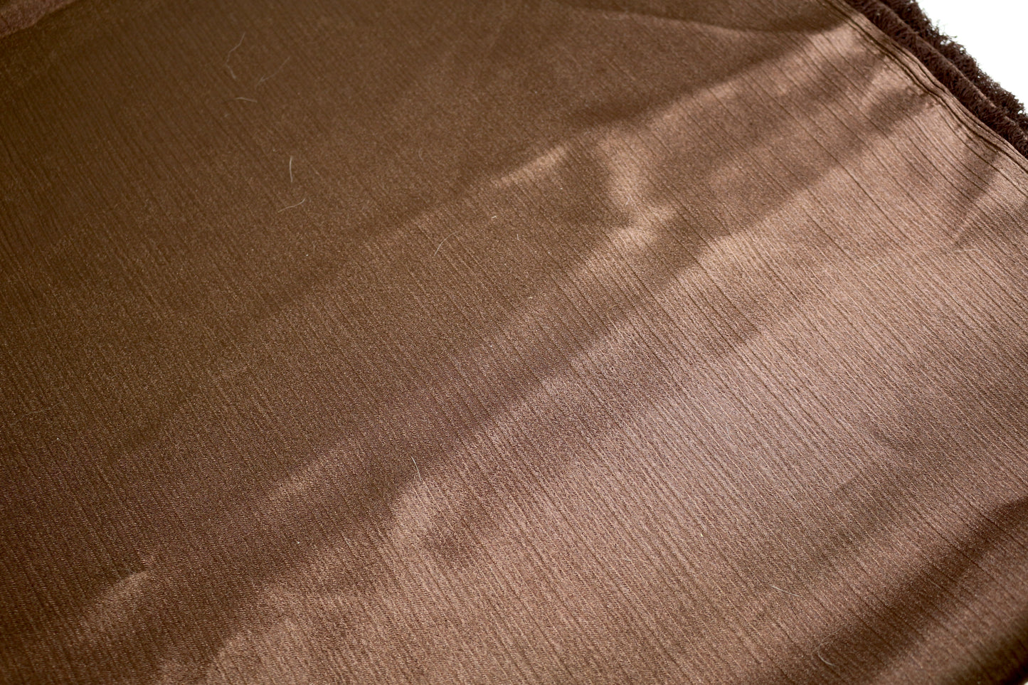 Hot Chocolate Rayon Blend Fabric, Crinkle Texture 60" x 2 yds