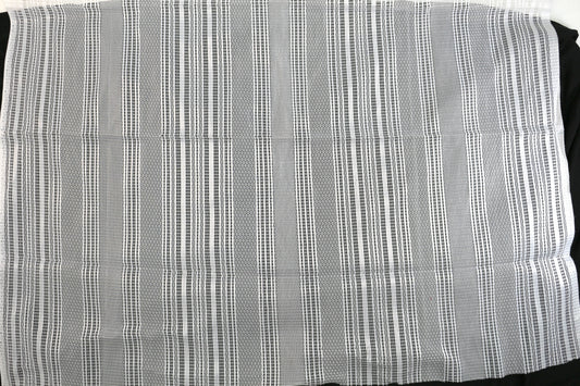 White Lace with Delicate Line Design 38" x 34"