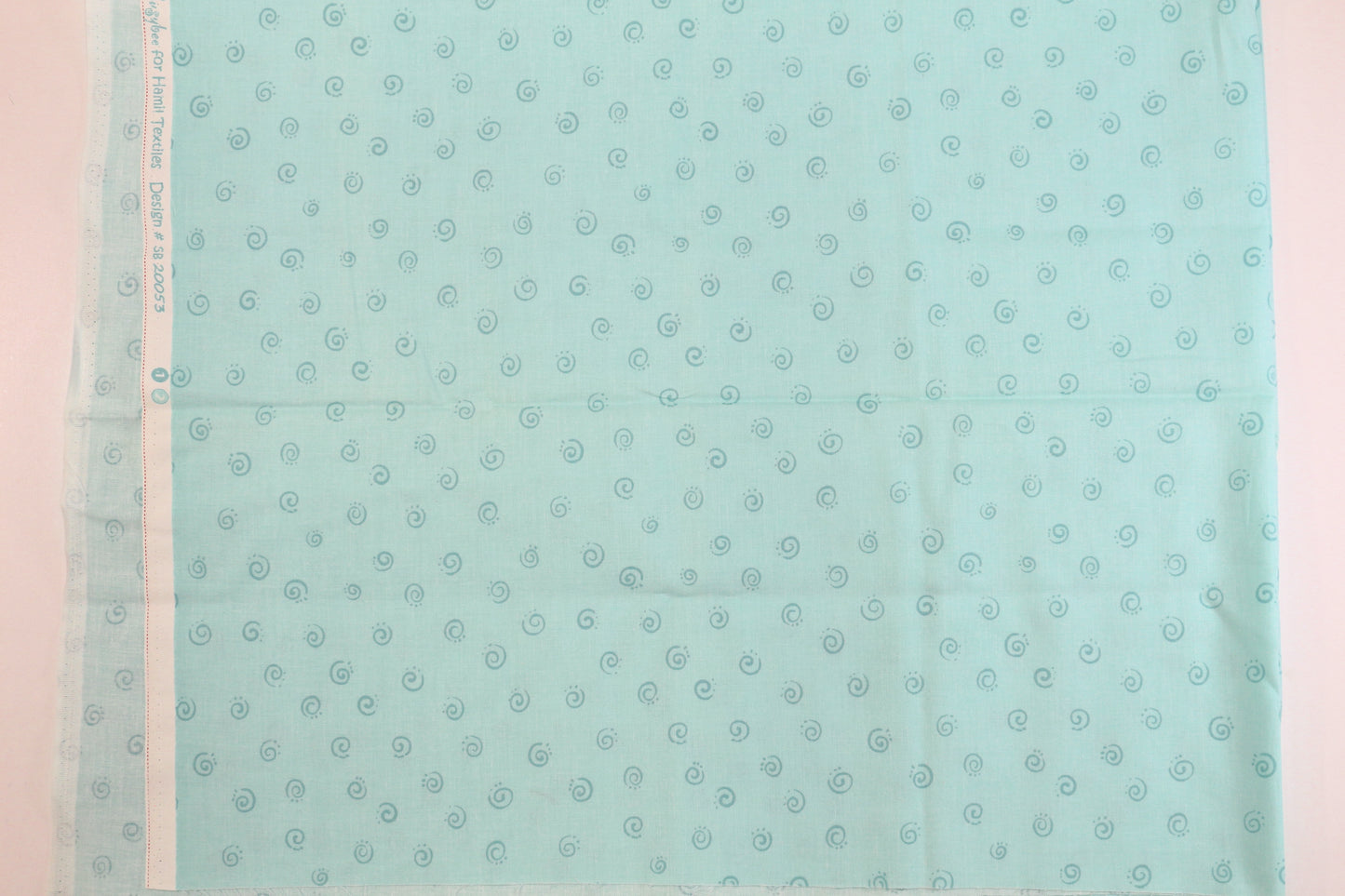 Light Turquoise Cotton Fabric 42" x 1 yd
