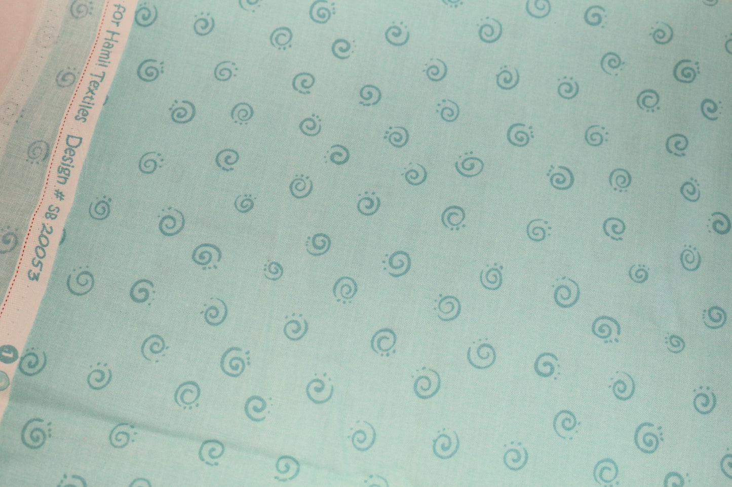 Light Turquoise Cotton Fabric 42" x 1 yd