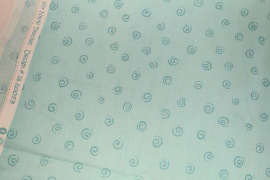 Light Turquoise Cotton Fabric 42" x 1 yd
