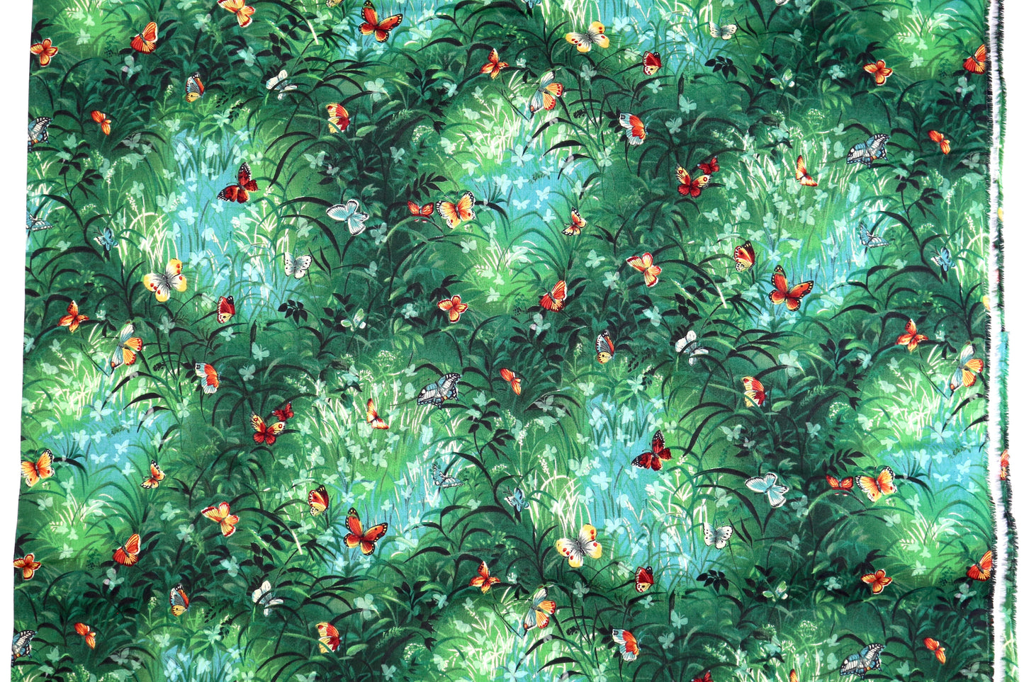 Butterflies in the Garden Cotton Fabric 45" x 3 yds