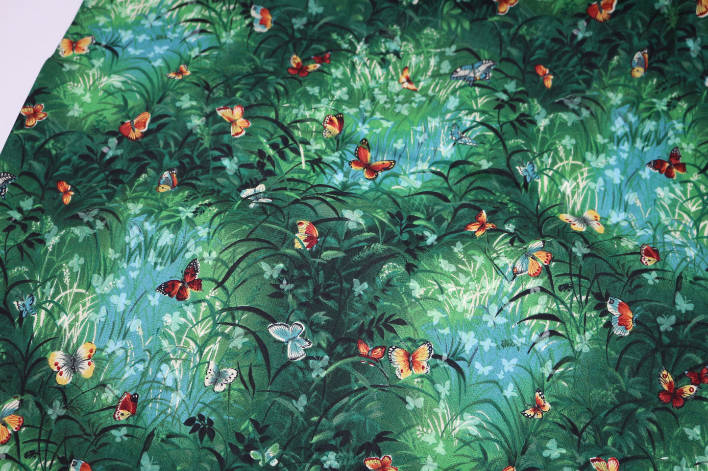 Butterflies in the Garden Cotton Fabric 45" x 3 yds