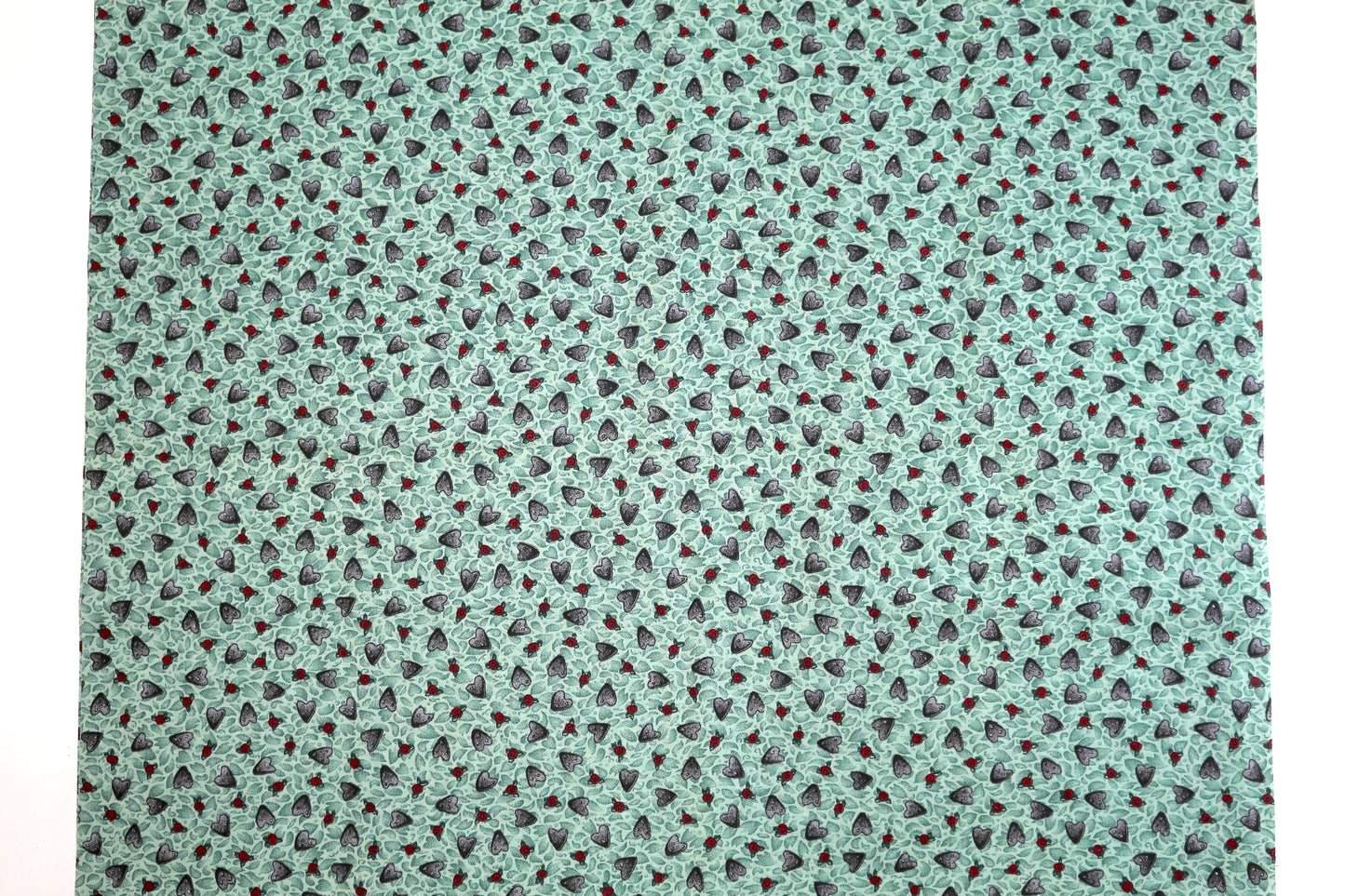 Pebble Hearts Cotton Fabric 45" x 1 yd