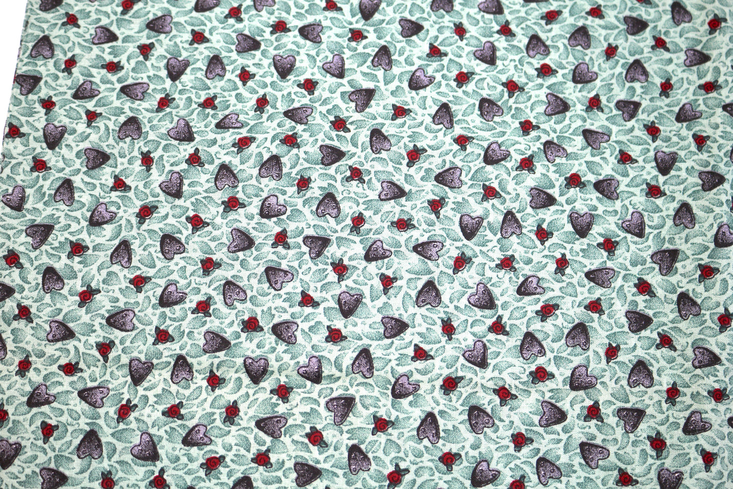 Pebble Hearts Cotton Fabric 45" x 1 yd