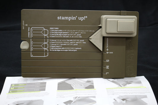 Stampin Up Gift Bag Punch Board