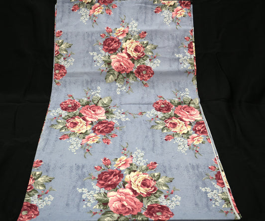 Big Rose Bouquet Cotton Fabric 44" x 4 yds