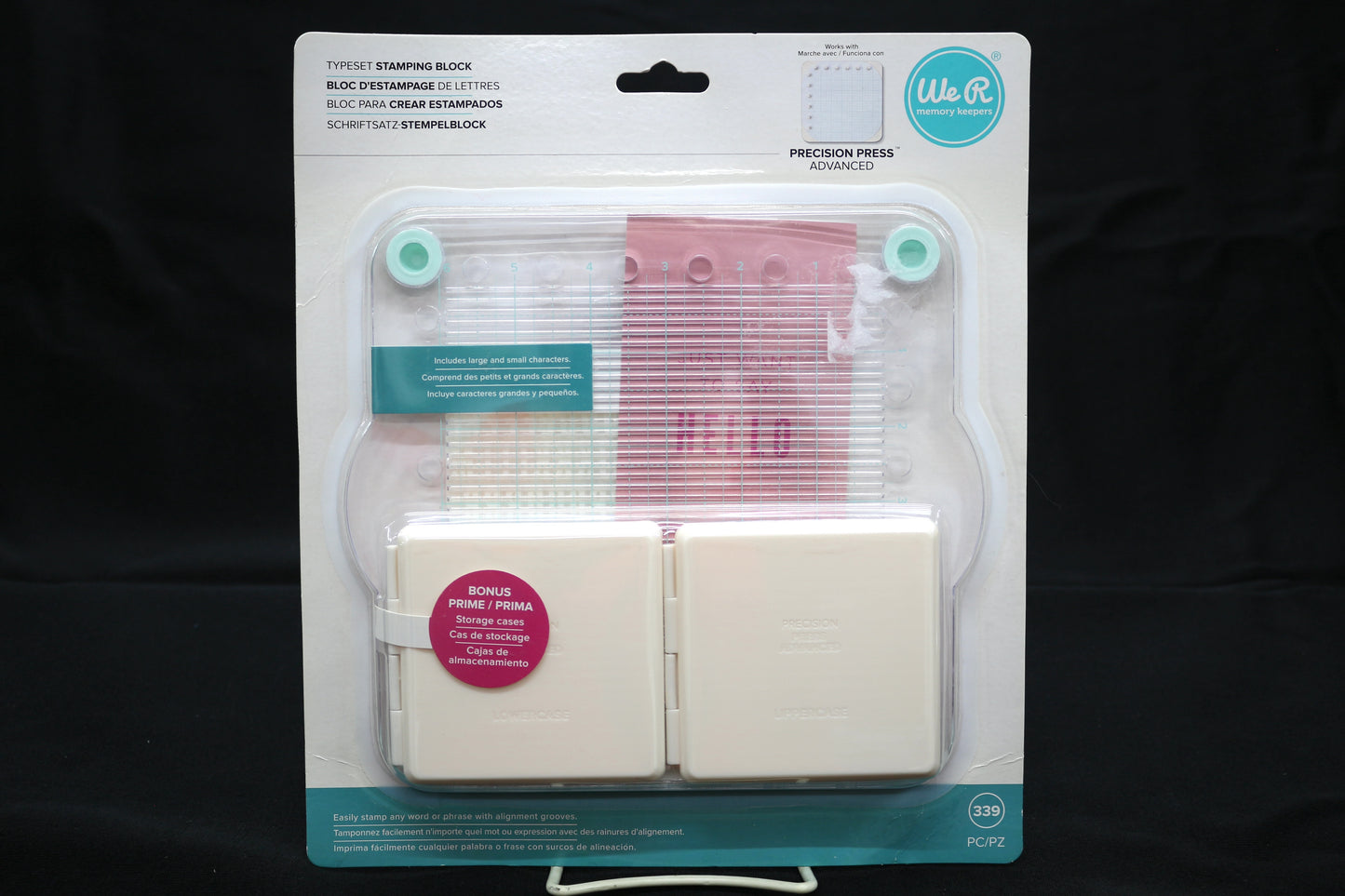 We R Memory Keepers Typeset Stamping Block