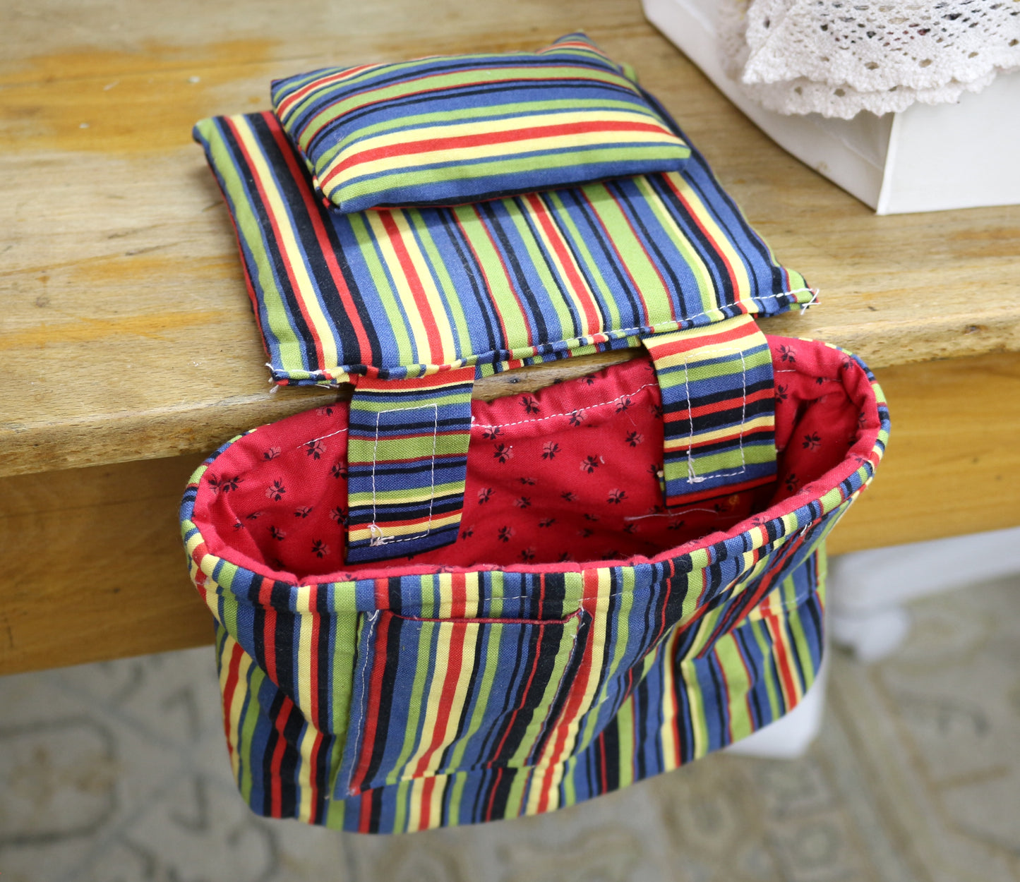 Handmade Sewing Table Tote