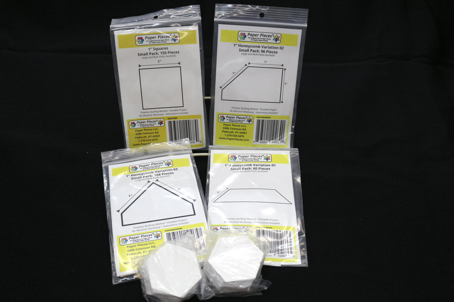Paper Pieces Square and Honeycomb Variety Packs Bundle
