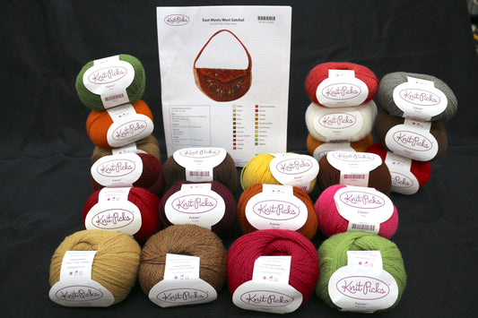 Knit Picks East Meets West Satchel Kit