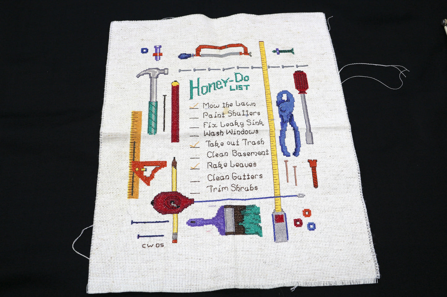 Needlepoint Honey Do List