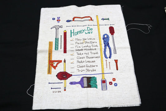 Needlepoint Honey Do List