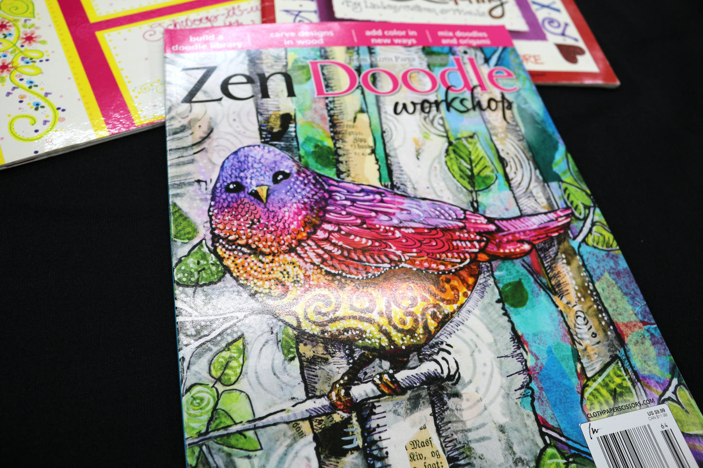 Creative Doodling, ABC's of Lettering & Zen Doodle Book Bundle