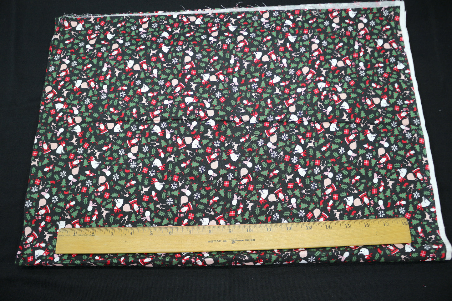 Cotton Holiday Theme Fabric 45" x 1.75 yds