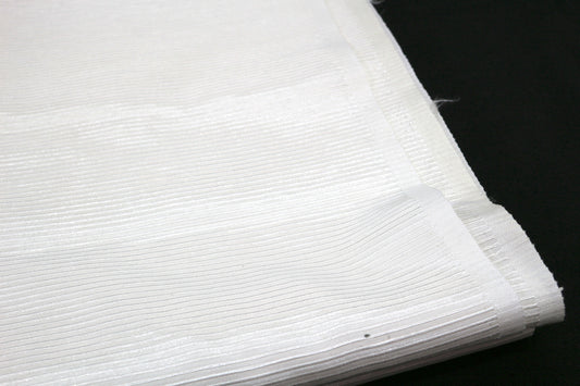 Textured White Rayon Blend Fabric 45" x 3.5 yds