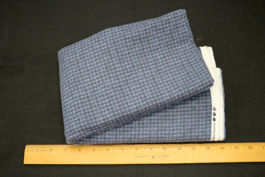 Blue Flannel Herringbone Pattern Fabric 44" x 2 yd