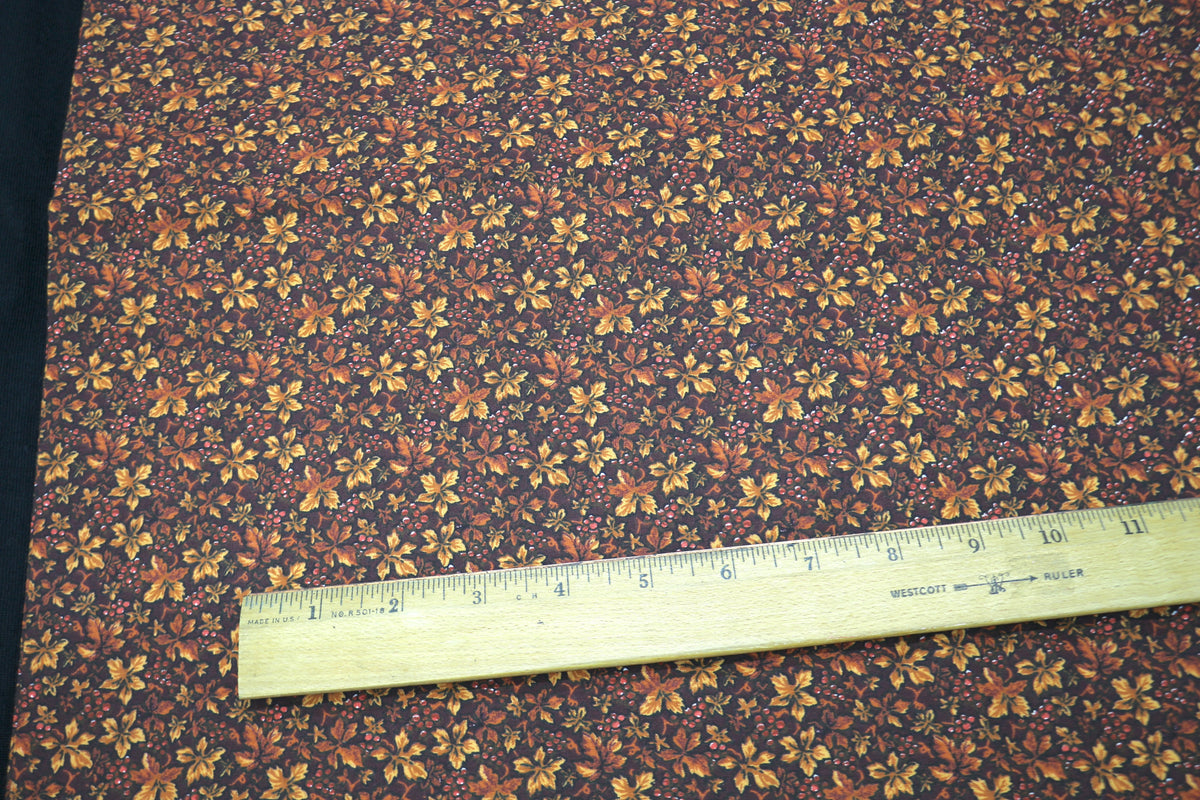 Fall Leaves Cotton Fabric 44" x 5 yds