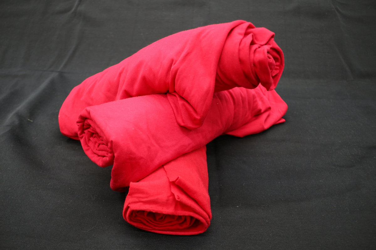 Red T-Shirt Jersey Fabric Bundle (over 4 yards of fabric)