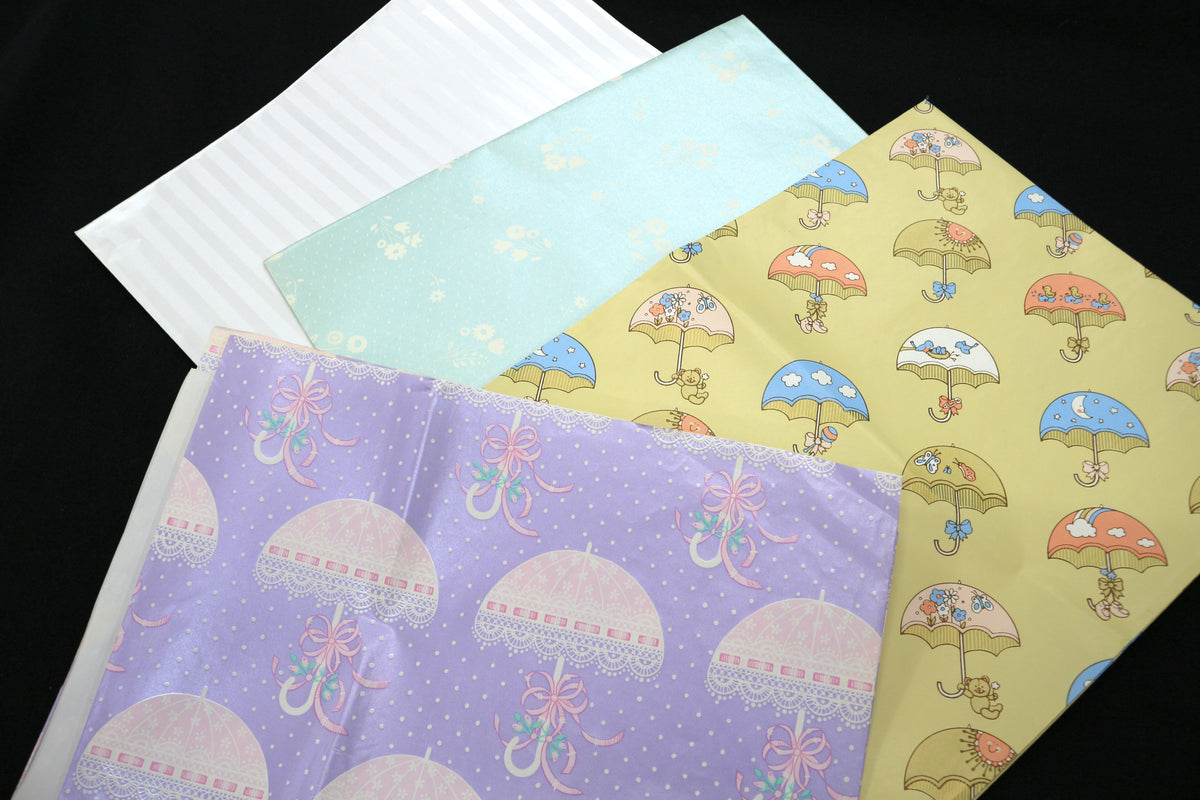 Vintage Gift Wrapping Paper Bundle