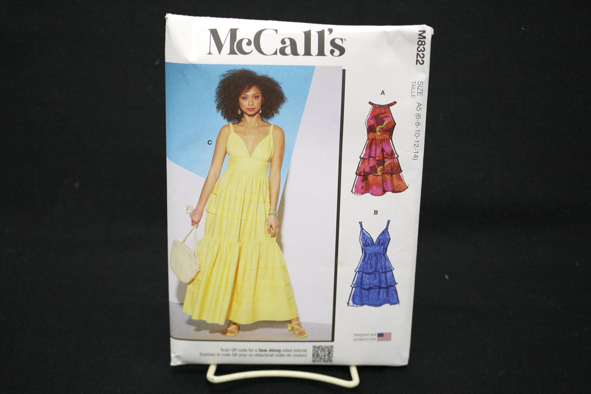 McCalls 8322 Misses' Dress Pattern size 6-14