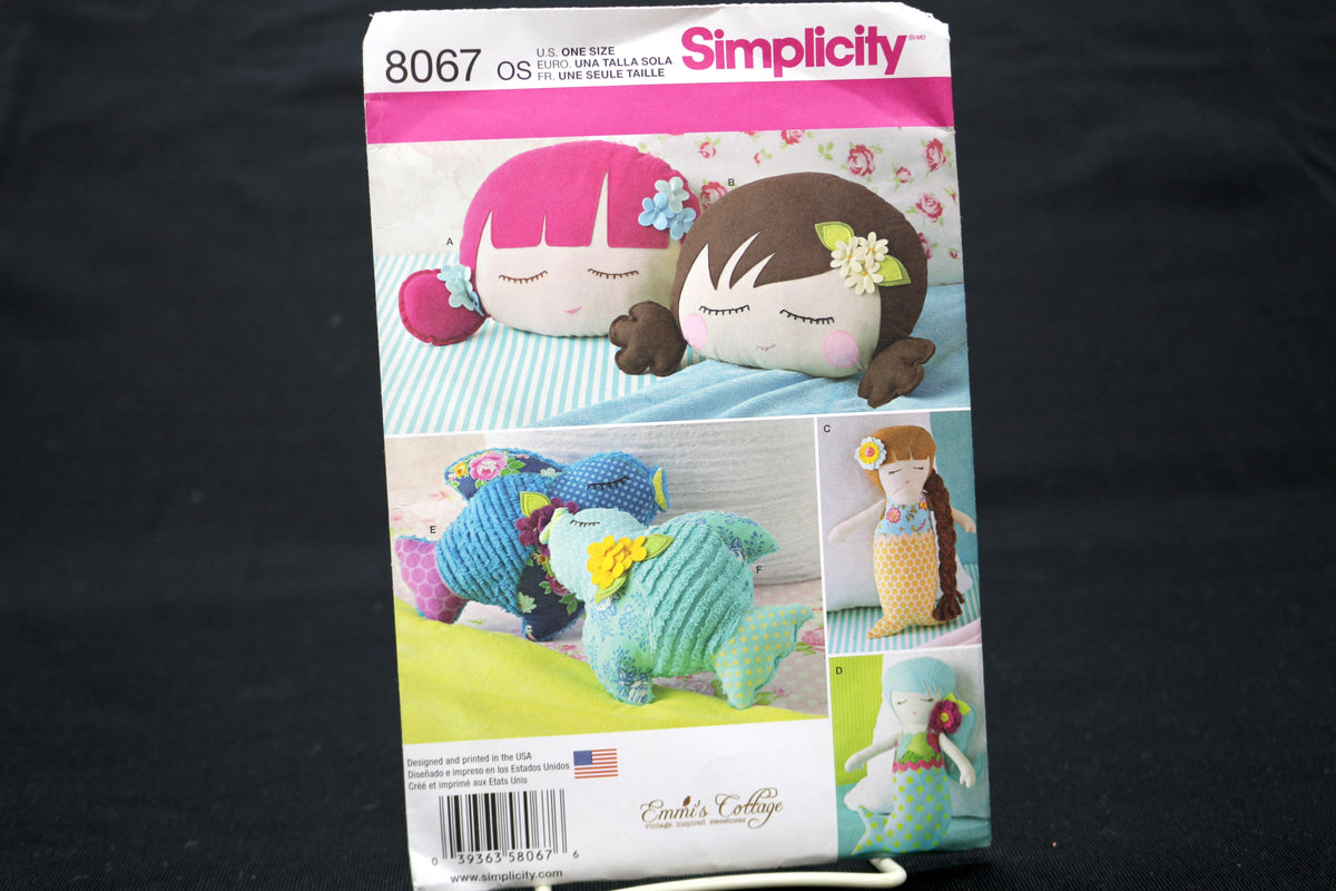 Simplicity 1682 & 8067 Doll and Stuffy Making Sewing Patterns Bundle