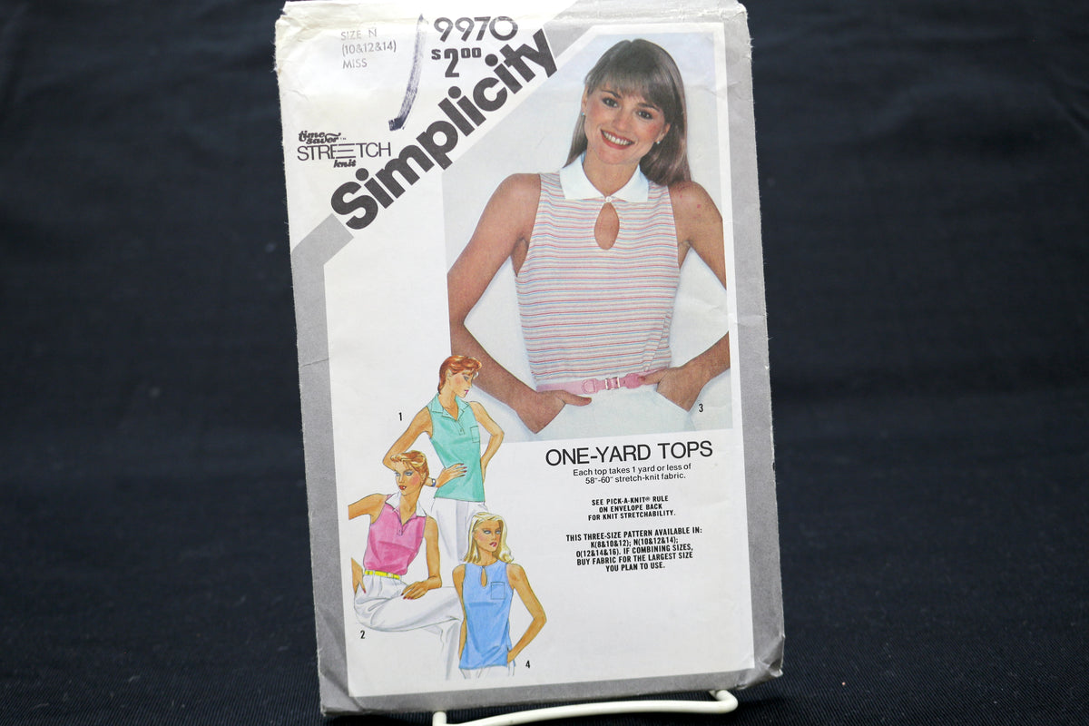 Simplicity 9970 Misses' One Yard Top size 10-14