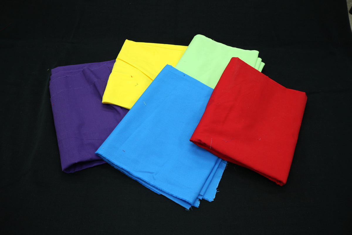 Cotton and Broadcloth Solids Fabric Bundle