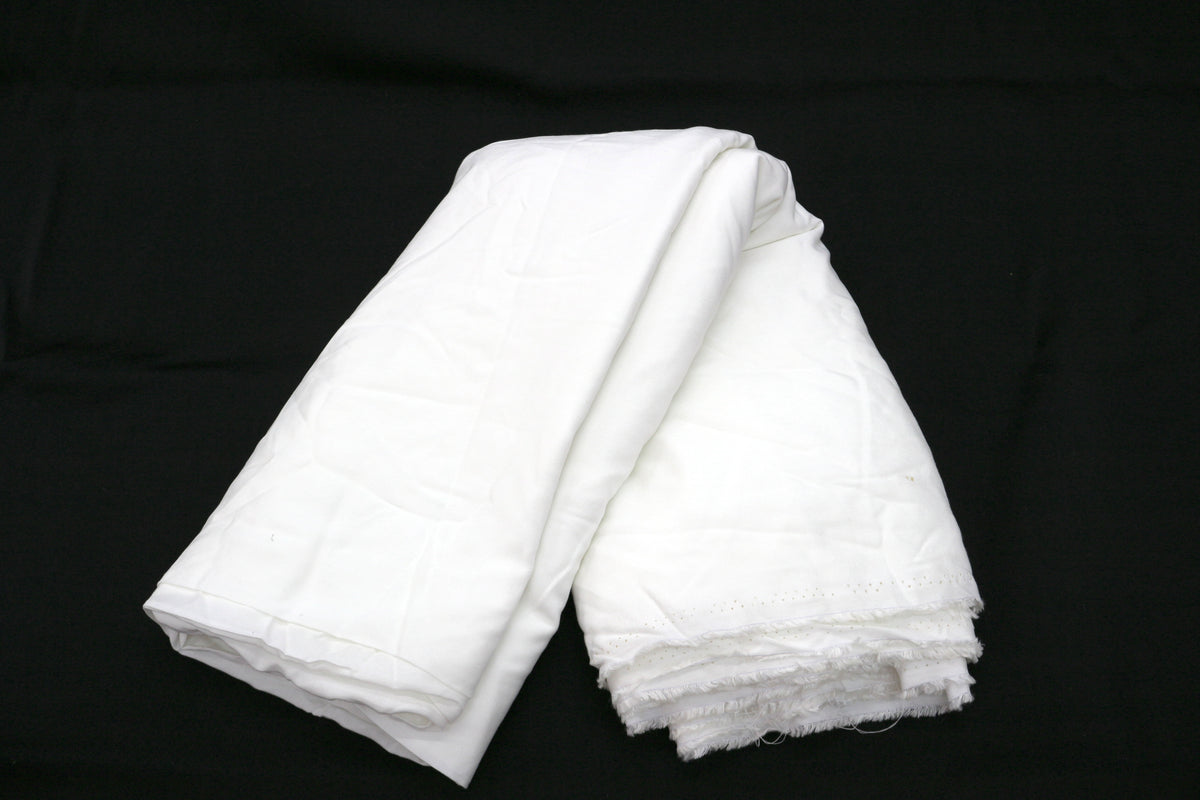 White Cotton Fabric 54" x 7 yds
