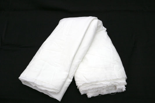 White Cotton Fabric 54" x 7 yds