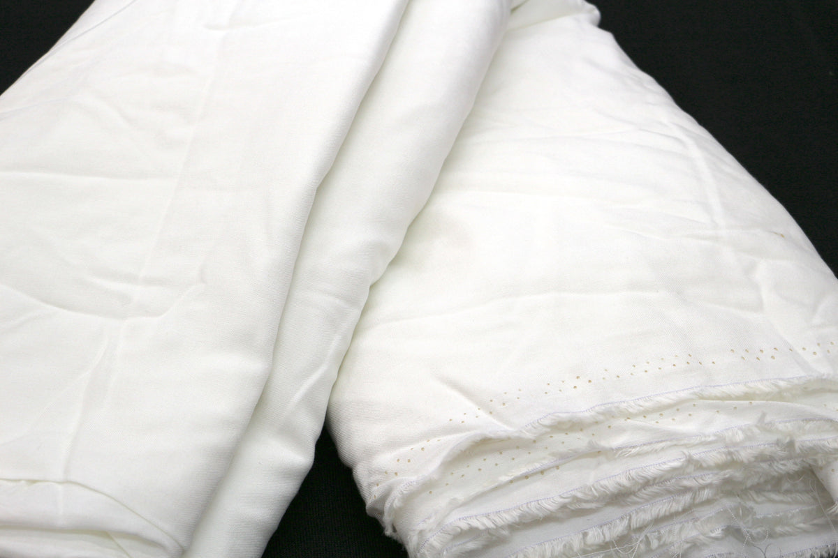 White Cotton Fabric 54" x 7 yds