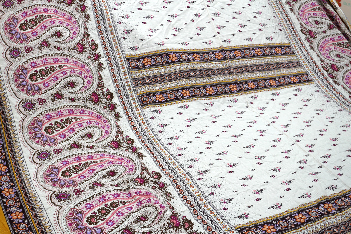 Gorgeous Paisley Cotton Fabric 54" x 7.75 yds