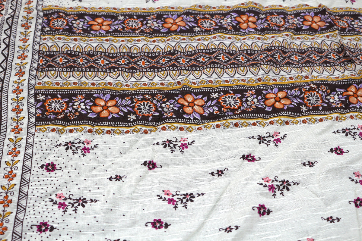 Gorgeous Paisley Cotton Fabric 54" x 7.75 yds