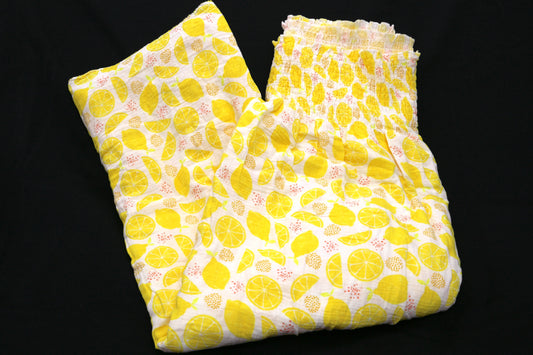 Sheared Top Cotton Gauze Lemon Fabric 59" x 3.25 yds