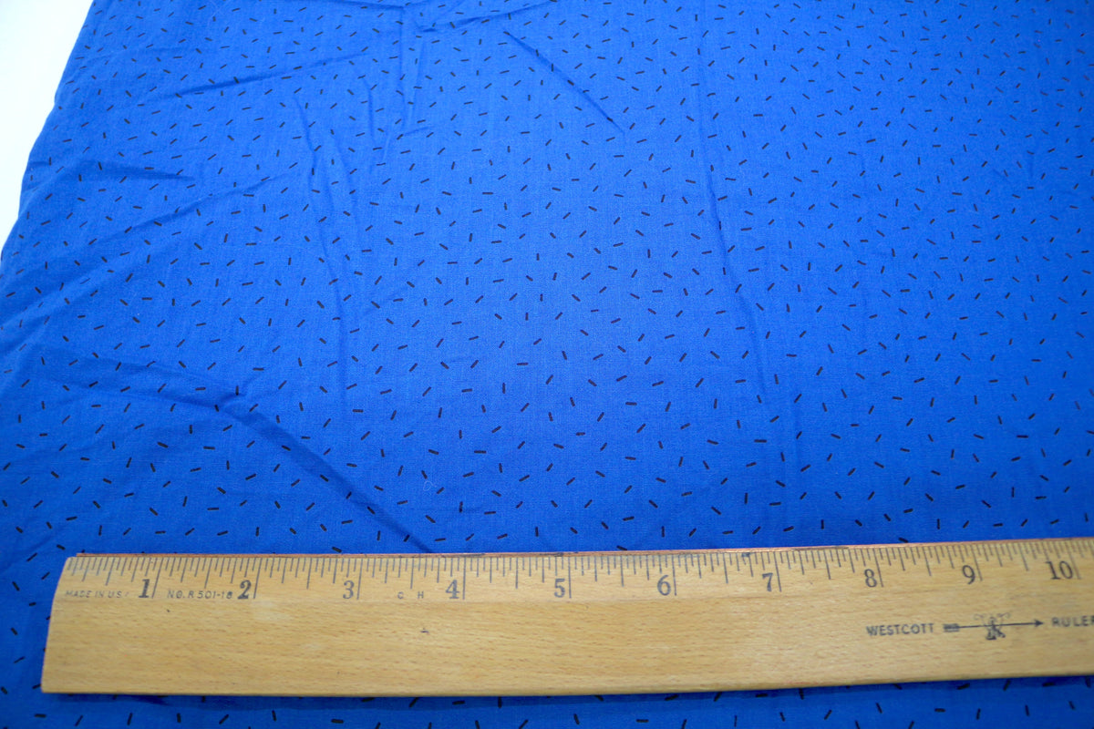 Confetti on Blue Cotton Fabric 42"
