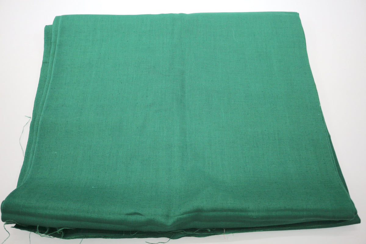 Forest Green Linen Blend Fabric 34" x 3.5 yds