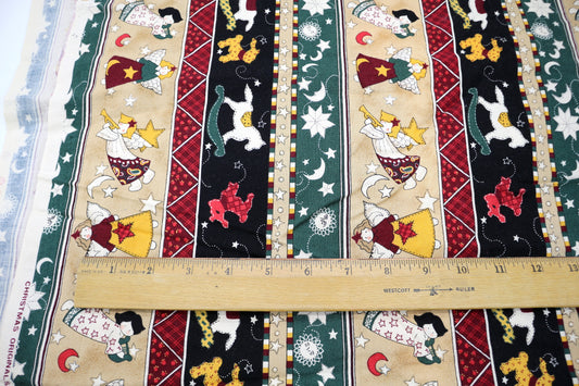 Folk Christmas Cotton Fabric 43" x 2 yds