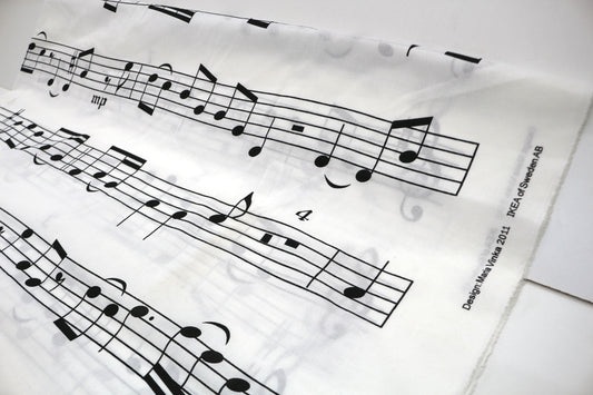 Ikea Music Sheet Cotton Fabric 60" x 3 yds