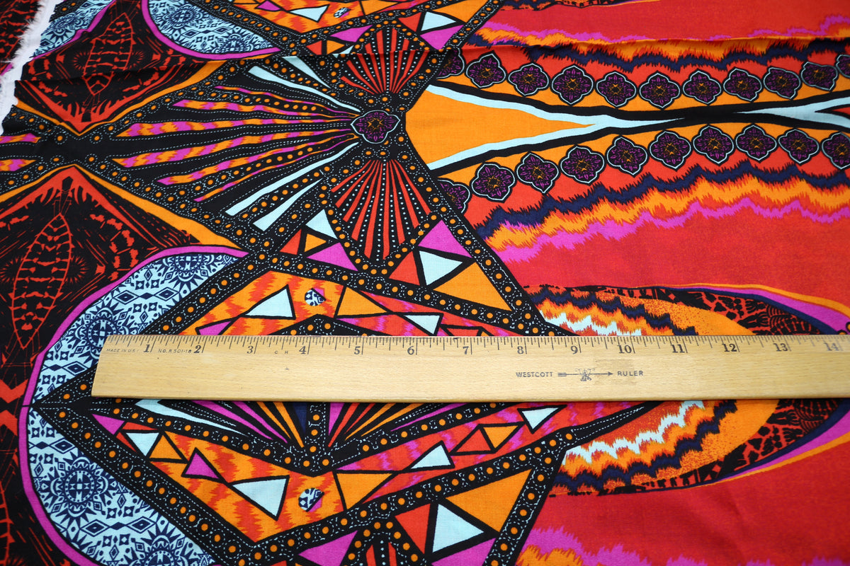 Bright Design on Apparel Fabric 56" x 1.75 yds