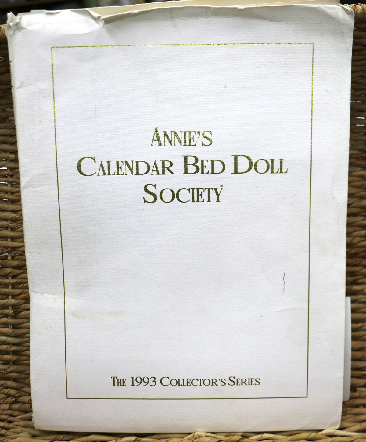 Annie's Calendar Bed Doll Society The 1993 Collector's Series
