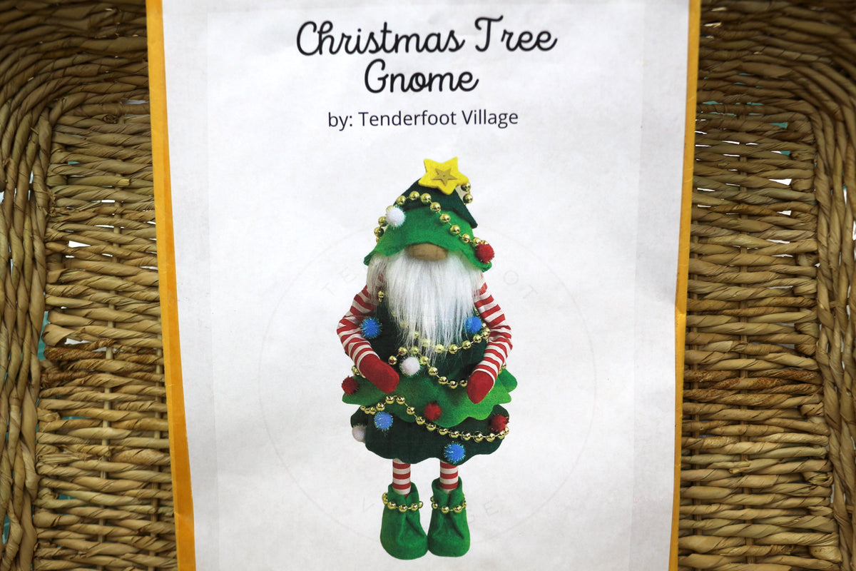 Christmas Tree Gnome By Tenderfoot Village