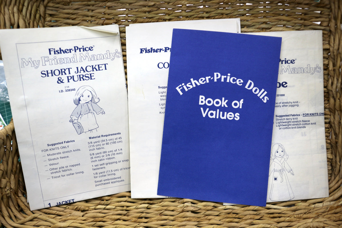 McCalls Fisher Price My Friend Doll Wardrobe Sewing Pattern Bundle