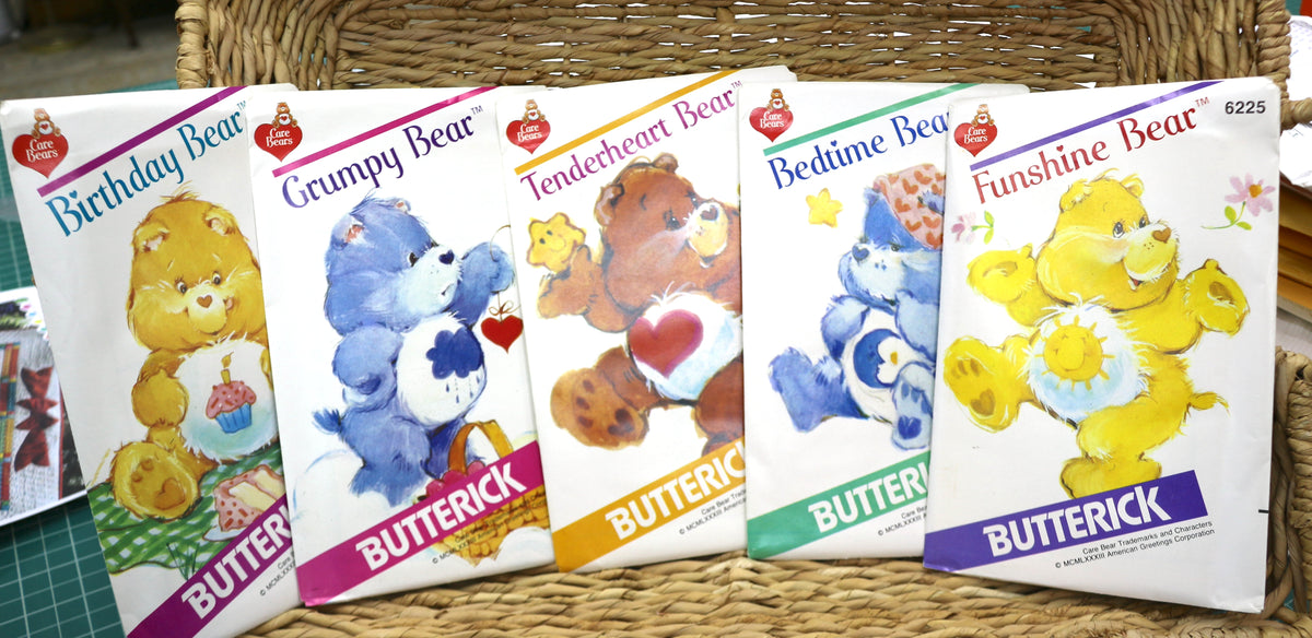 Butterick Care Bear Sewing Pattern Complete Set