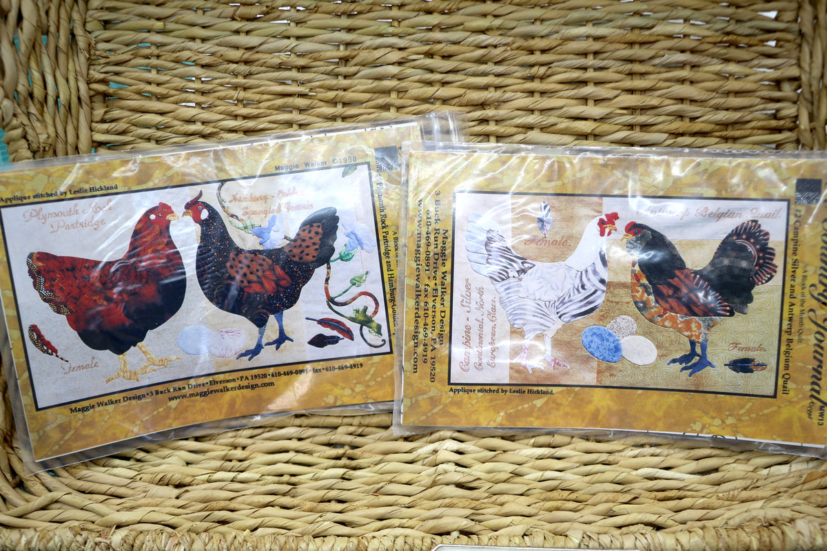 A Country Journal A Block of the Month Chicken Pattern (months 2-8)